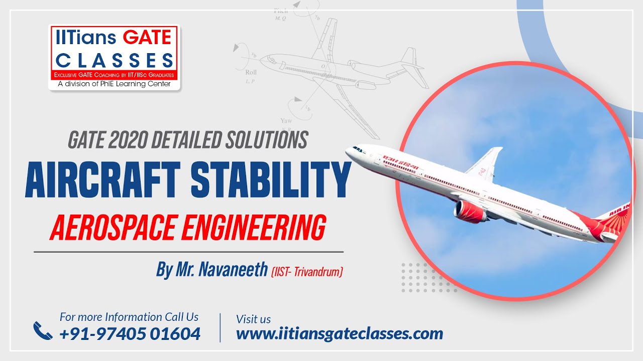 GATE 2020 Aerospace Engineering Question Paper | Aircraft Stability Solutions | GATE AE Lectures