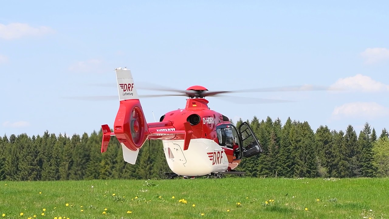 DRF Luftrettung - Start Christoph 45 - EC 135 - D-HDRX - Klinikum Villingen Schwenningen