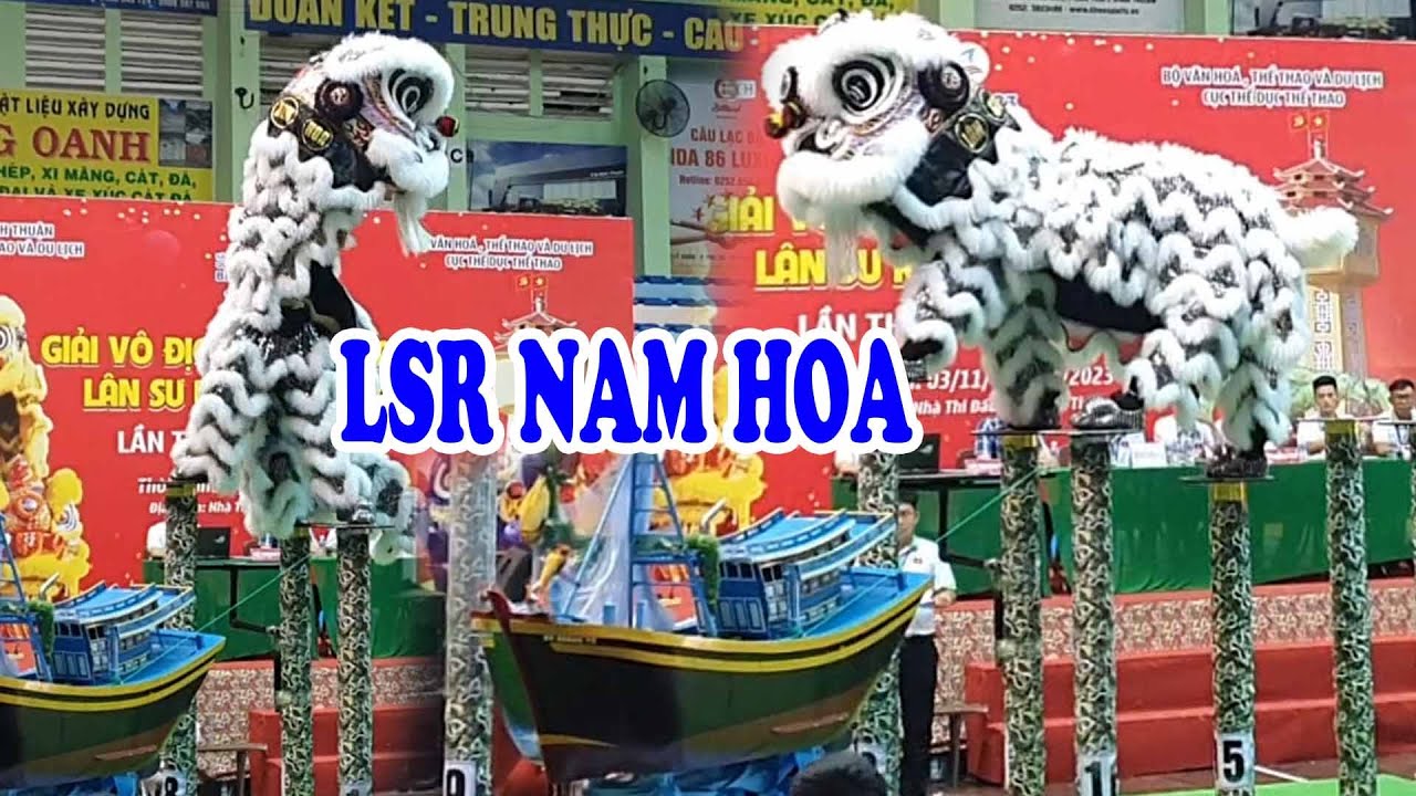 LSR NAM HOA PHAN THIẾT trình bày tiết mục múa lân lên mai hoa thung Nam Hoa Du hý