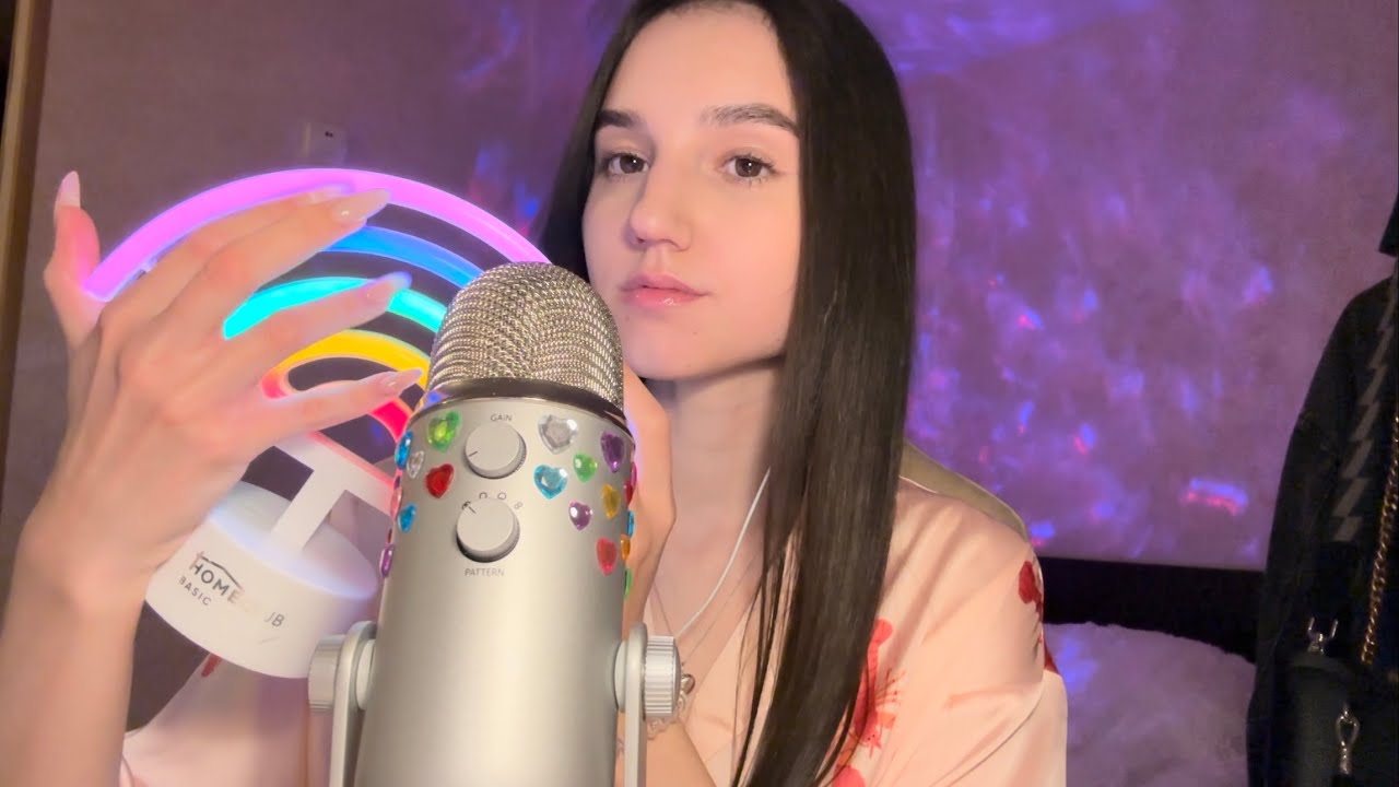 ASMR: tapping on random items 🍭 🌈