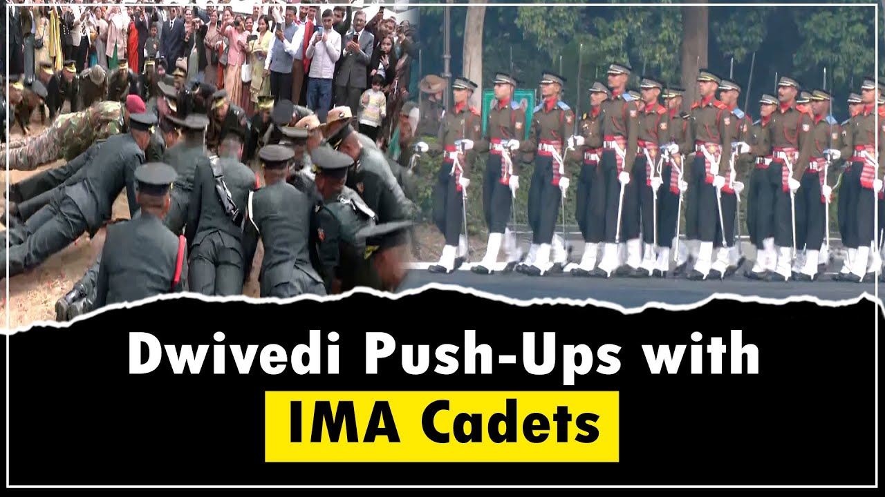 IMA Passing Out Parade Underway in Dehradun, Army Chief General Upendra Dwivedi Reviews Cadets