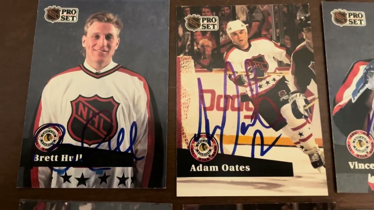 Two big additions to my 1991 Pro Set NHL All Star autographed set.  Now only 4 to go! 