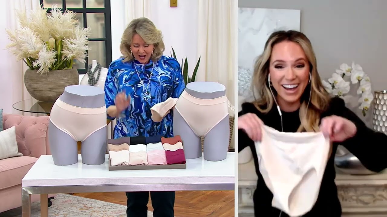 Breezies Set of 3 Seamless Comfort Scalloped Panty on QVC