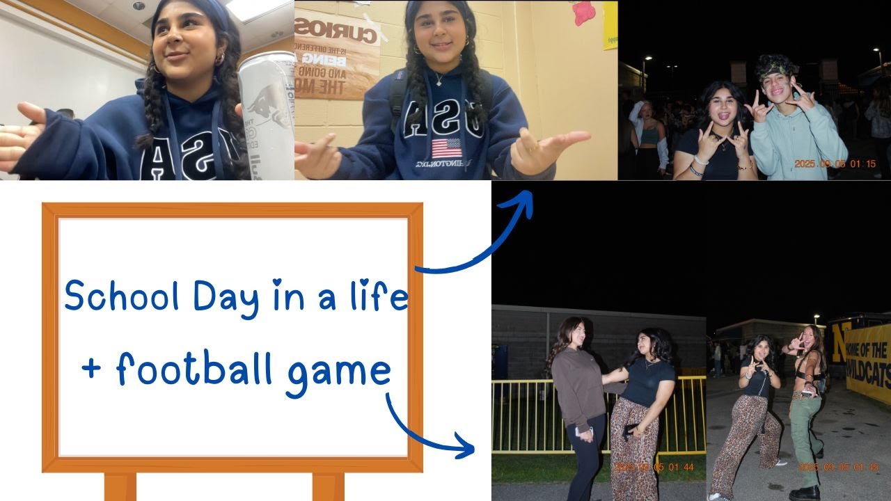 Day in a life of a sophomore + first home football game