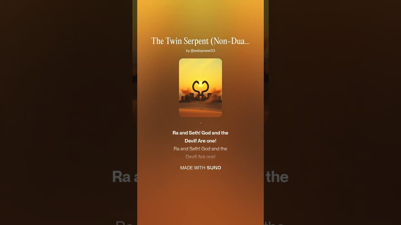The Twin Serpent Non Duality