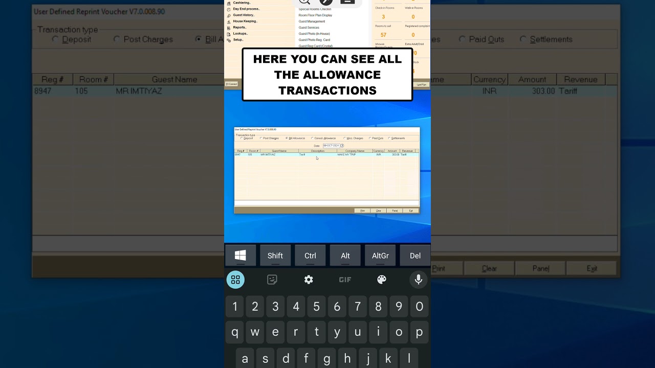 Reprint Allowance Voucher | #shorts #ytshorts #trending #viralvideo #ids #hotel#viralshorts #explore