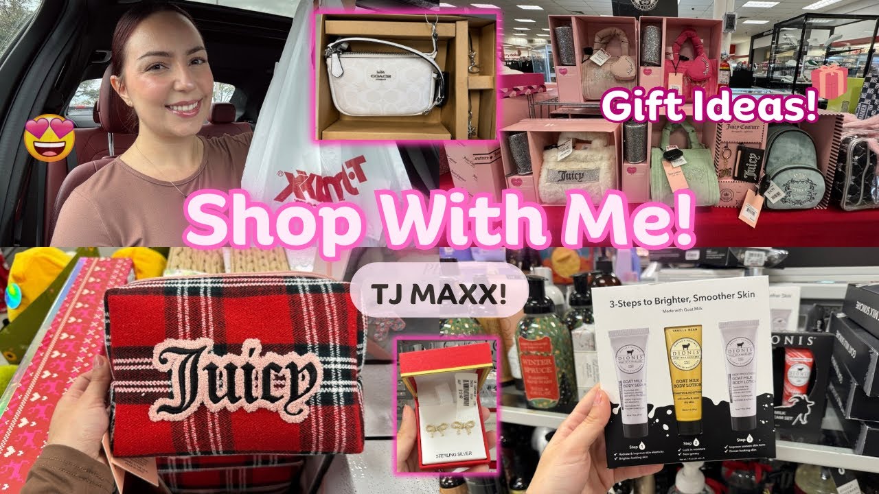 SHOPPING AT TJ MAXX! 🛍️ Christmas gift shopping | AMAZING Gift Sets!!