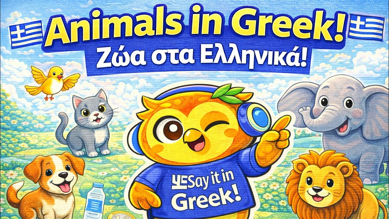 Animals in Greek! - Ζώα στα Ελληνικά! + PDF
