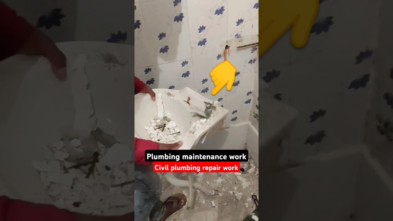 Plumbing maintenance work , civil plumbing repair #plumbing #maintenance #repair #construction #home