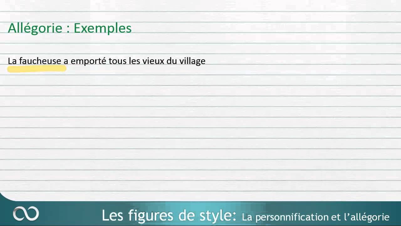 Les figures de style | Allégorie et personnification