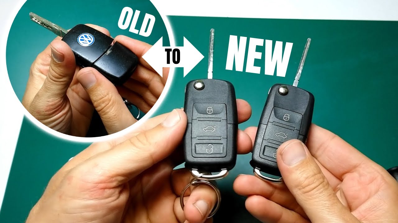 Volkswagen key restoration tutorial for Golf, Bora, Passat 1997-2006