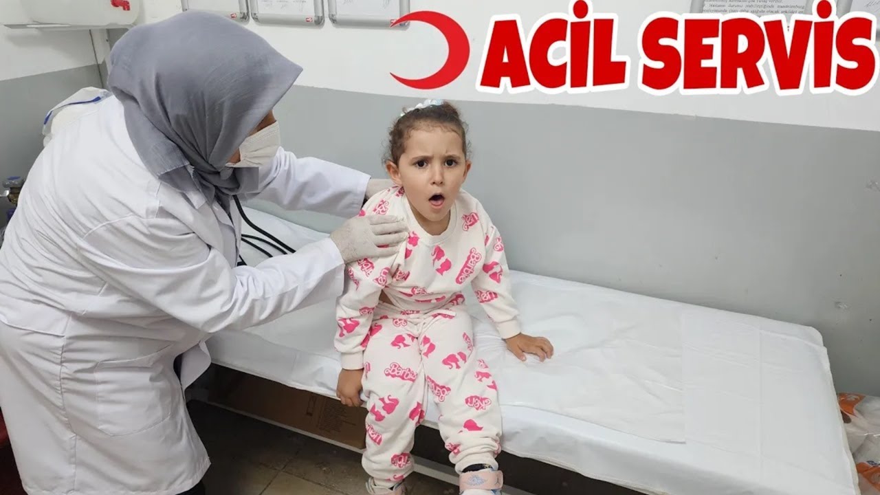 BANU ALYA HASTALANDI ACİL HASTANEYE GİTTİK DOKTOR GELDİ MUAYNE ETTİ !!