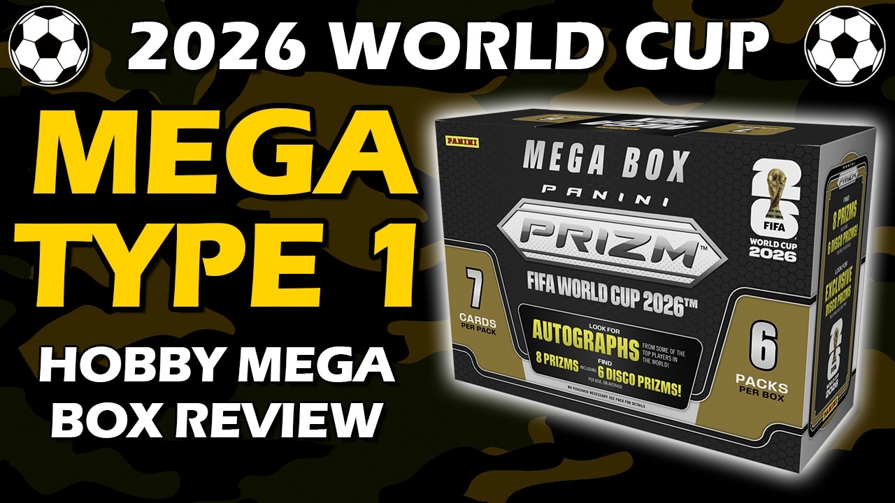 Обзор Hobby Mega Box FIFA World Cup 2026 Panini Prizm