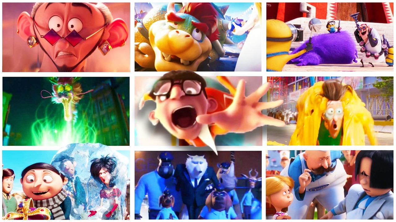 Все поражения и смерти злодеев Illumination (2010-2025) - ВКЛЮЧАЯ Максима Ле Маля!