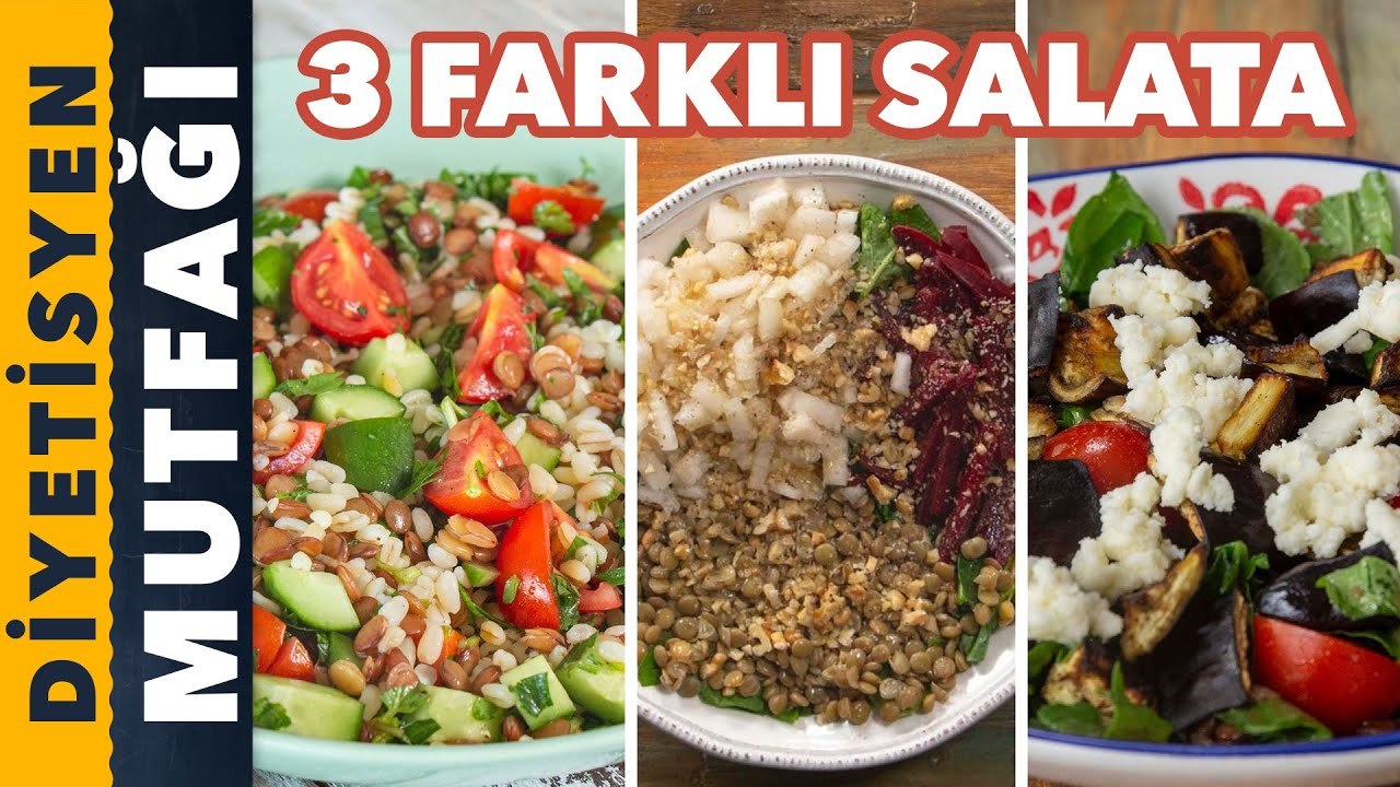 PROTEİN BOMBASI 3 FARKLI YEŞİL MERCİMEKLİ SALATA | Diyetisyen Mutfağı
