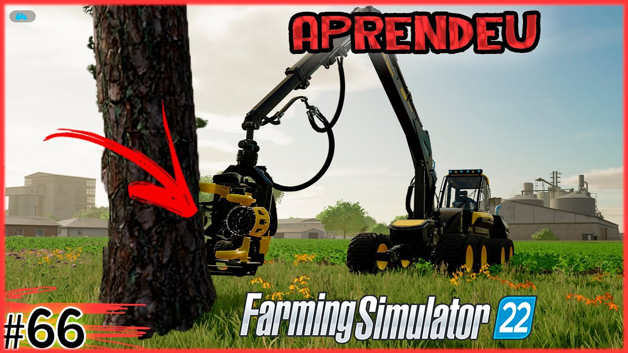 66 - Ponsse aprende a cortar árvores - Farming Simulator 22