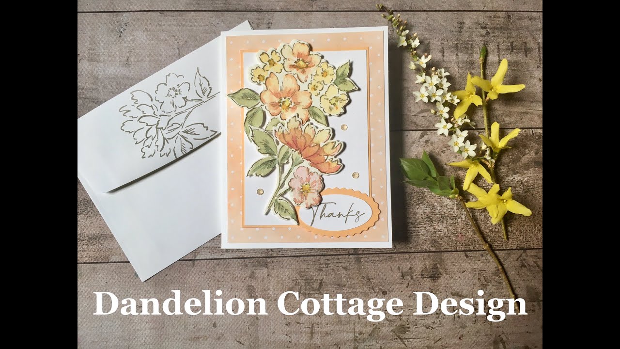 How To Make The Hand-penned Petals Notecard