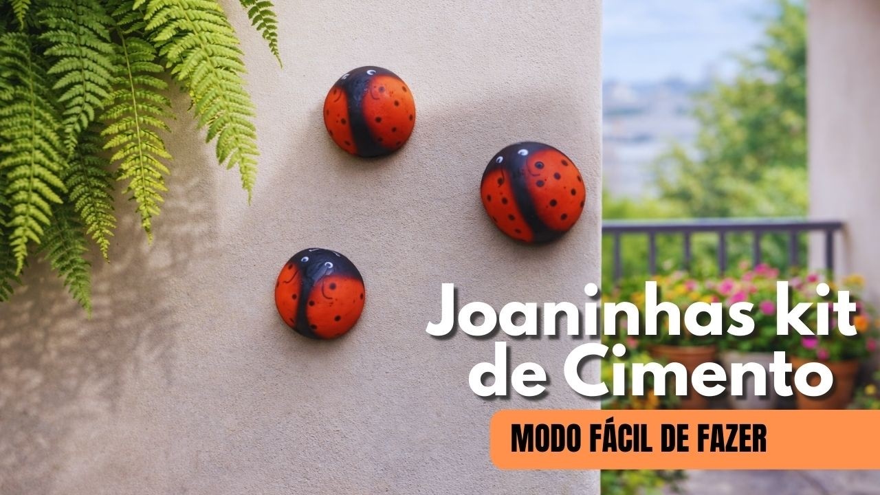 Não Compre Decoração! Faça Essa Joaninha de Cimento em Casa! 🏡🐞#diycrafts #artesanato #decoração