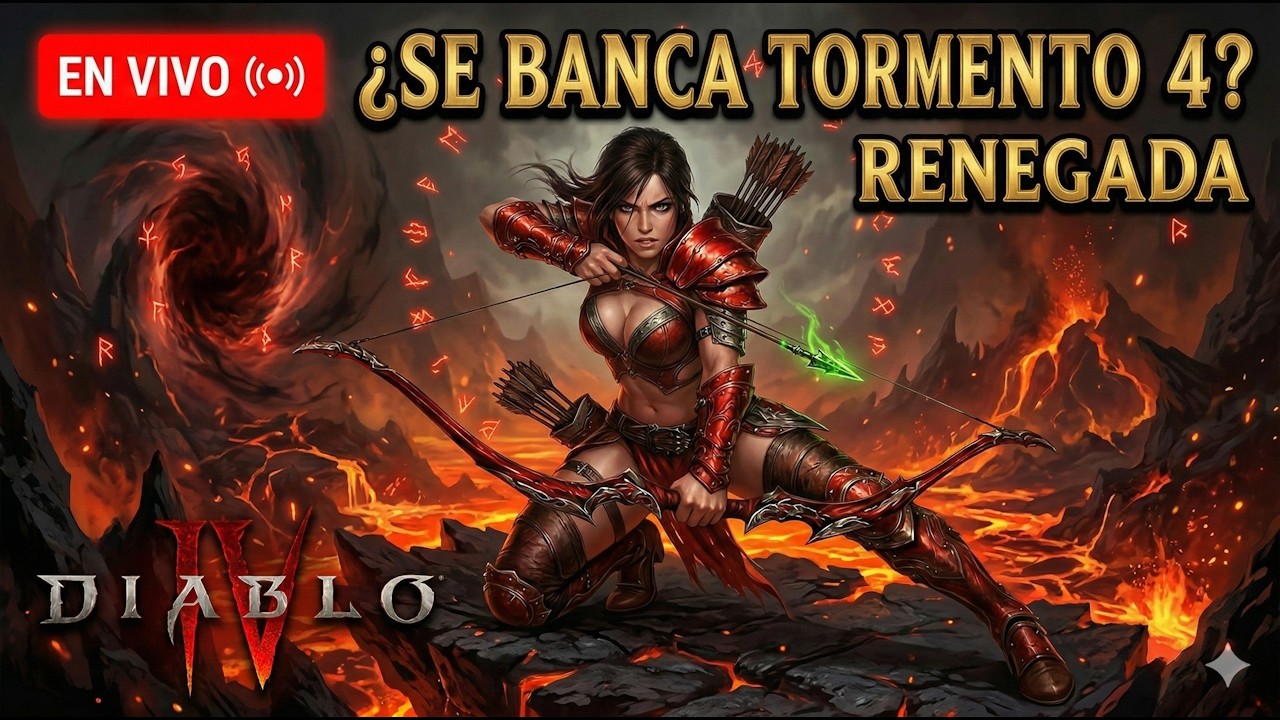 DIABLO 4 LIVE: ¿Podrá esta Renegada con Tormento 4? | Gameplay y Charla