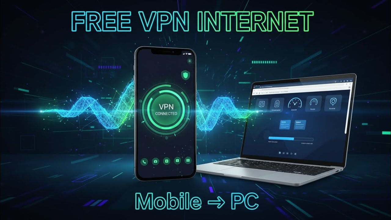 Как поделиться бесплатным VPN-интернетом с мобильного телефона на ПК | Every Proxy + HA Tunnel Plus