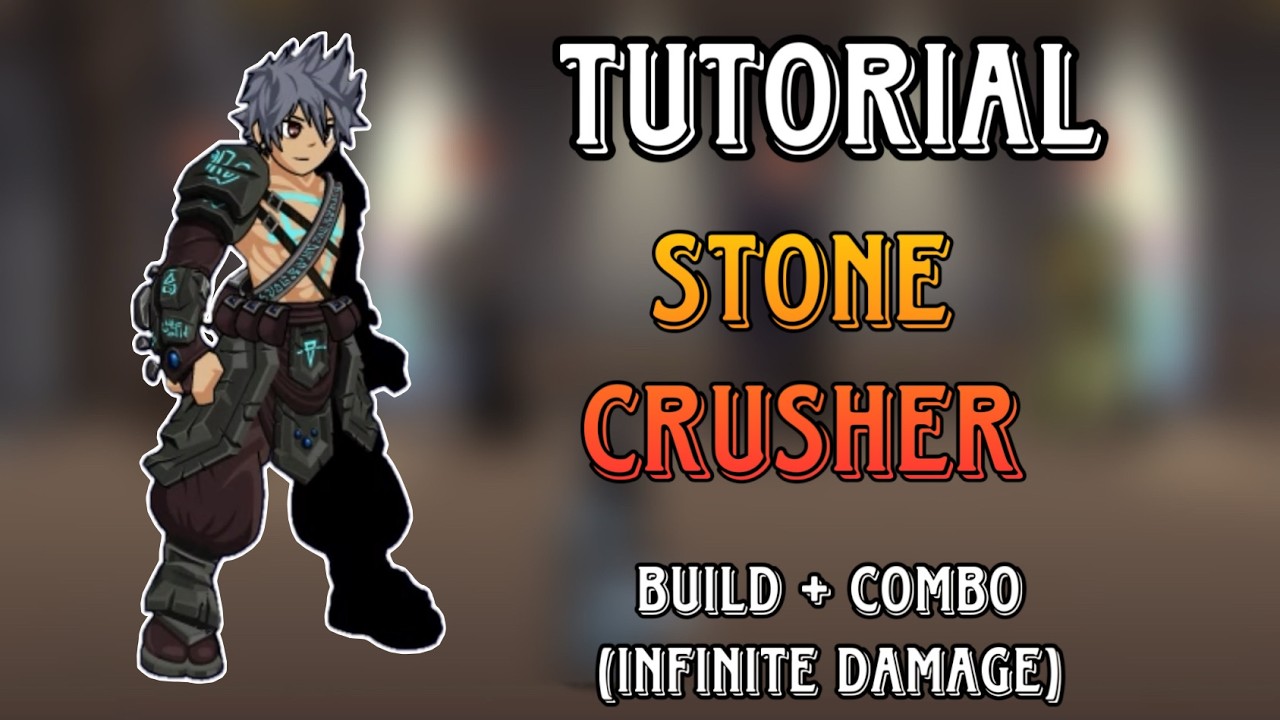 AQW | COMO JOGAR DE STONECRUSHER - CLASS TUTORIAL (DOT INFINITO!?)