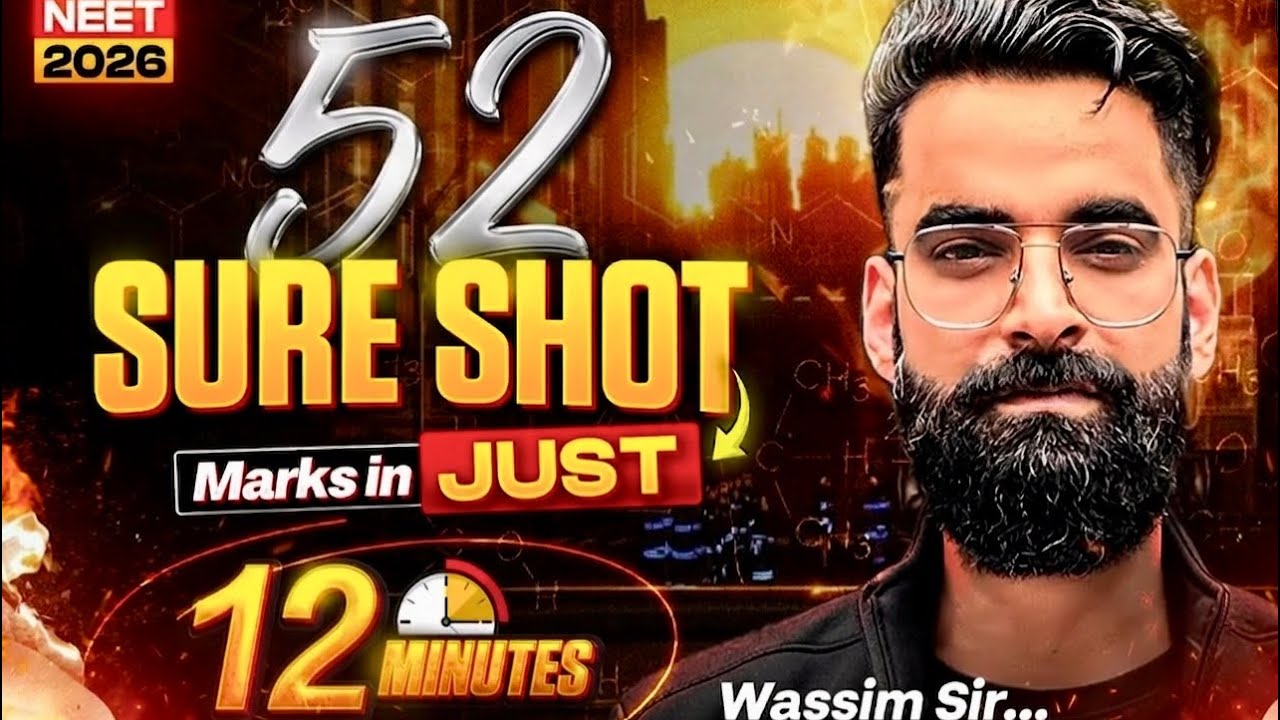 🚀50 Marks in JUST 10 Minutes! NEET 2026 Hacks | Wassim bhat 