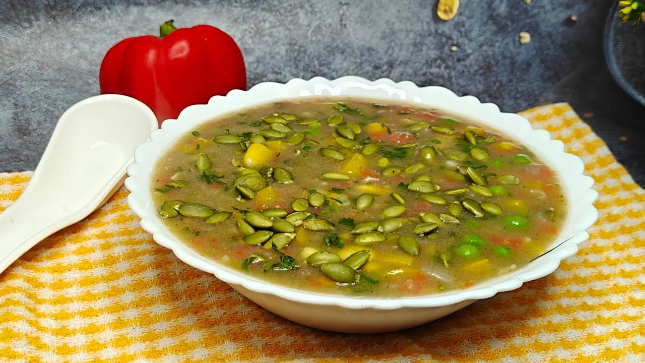 Millet Soup with a Crunchy Twist! Must Try || Weight loss Millet Veg Soup for dinner #soup #millet