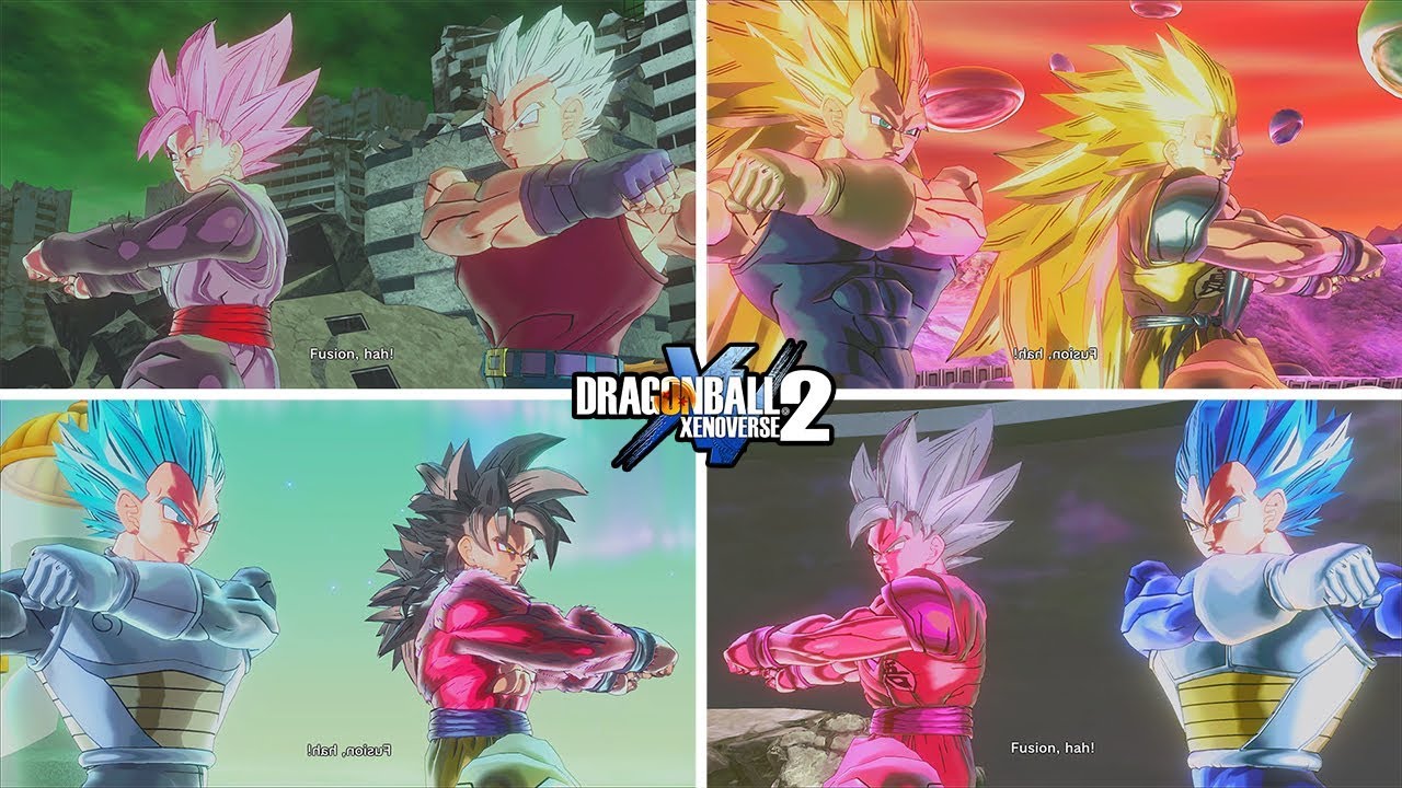 Goku and Vegeta Fusions - Dragon Ball Xenoverse 2 Mods