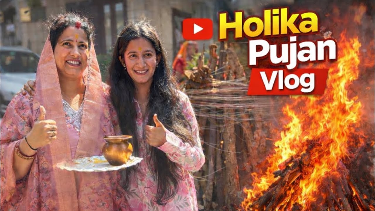 Holika Dahan Vlog 🔥 | Bhai Ke Saath  Shopping & Random Talks 😂”