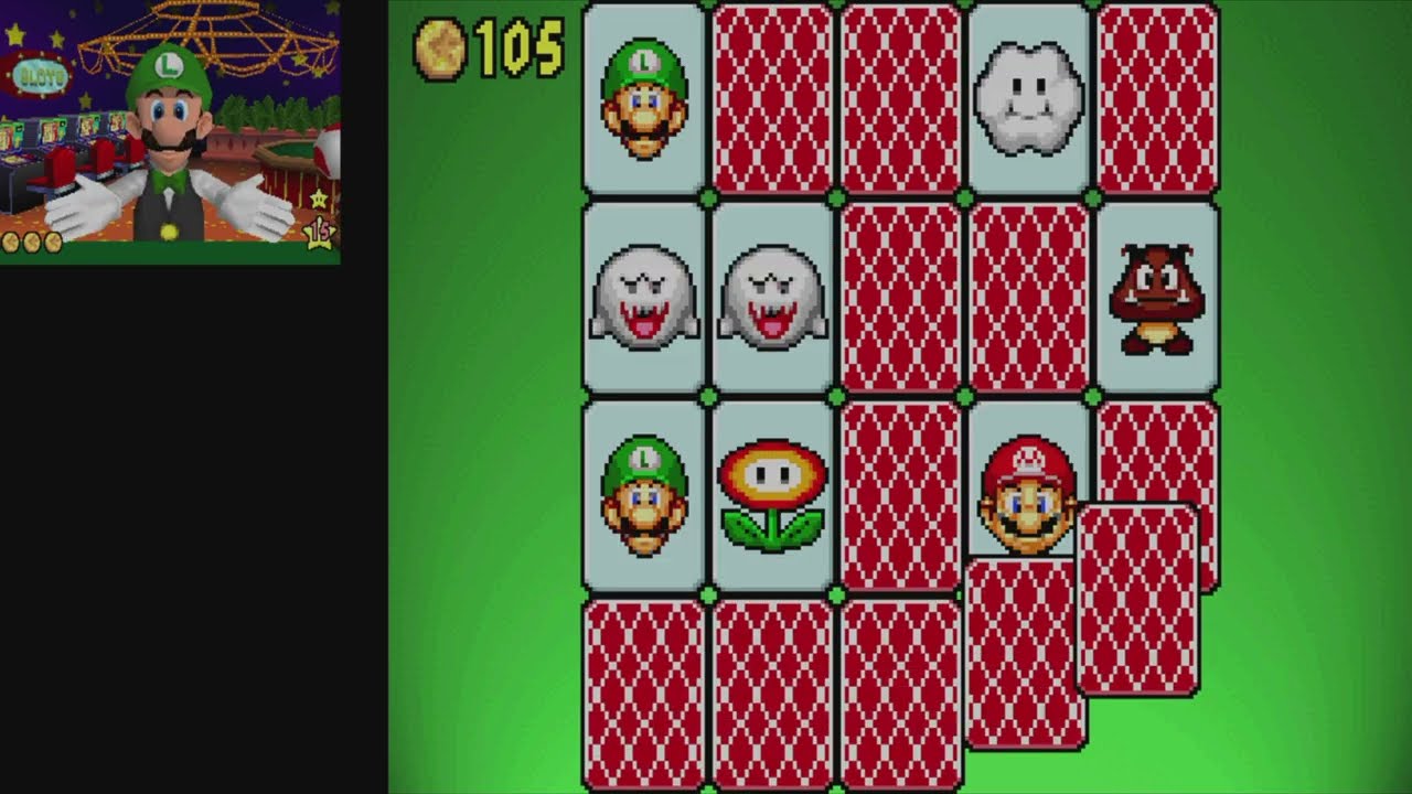 New Super Mario Bros. Minispiele - Gedächtnistraining