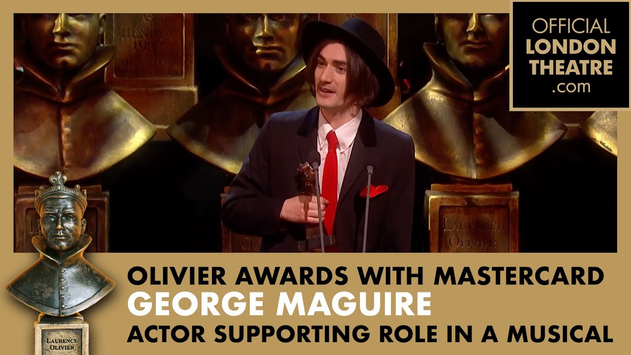 George Maguire wins Best Actor Supporting Role in a Musical | Olivier Awards 2015 with Mastercard