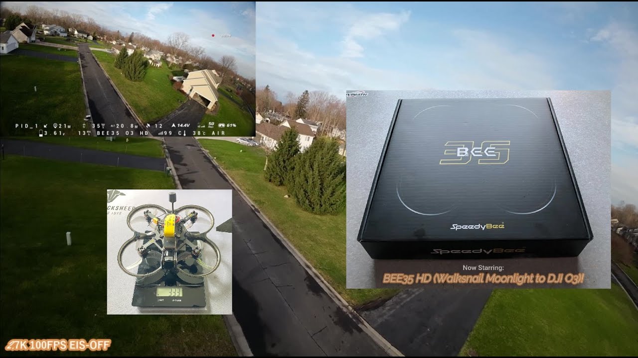 BEE35 Build & Maiden (Walksnail Moonlight to DJI o3) Waiting for Betaflight 4.6 ALT-Hold!