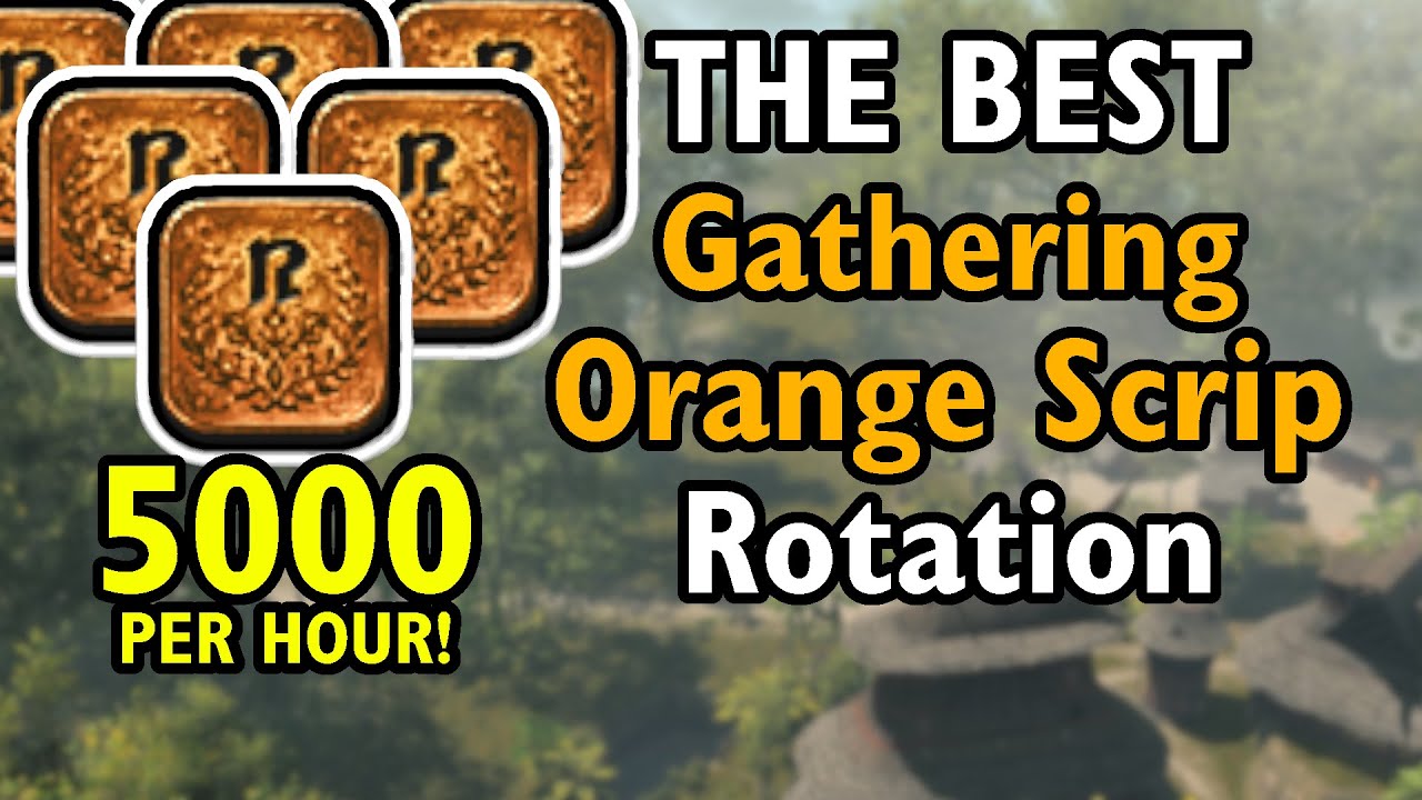 Best Orange Gathering Scrip rotation - FF14 Dawntrail