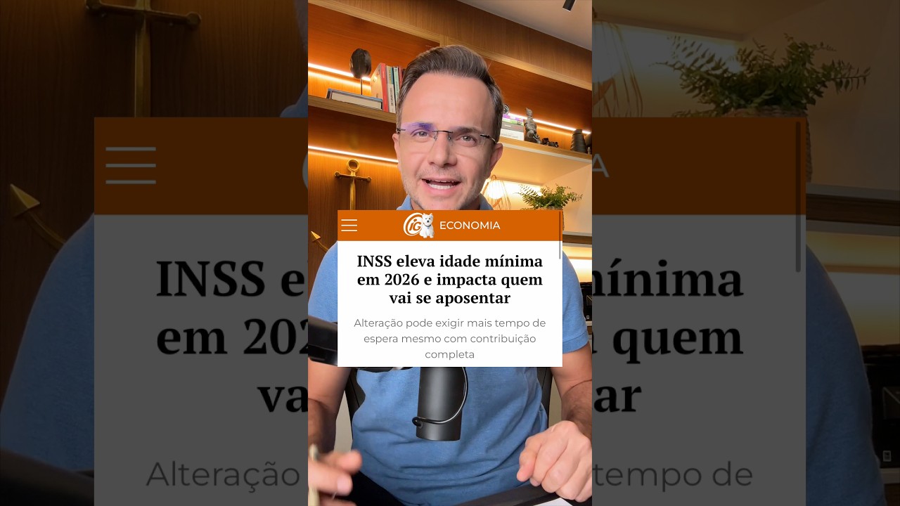 Aumento na idade para se aposentar pelo INSS em 2026.