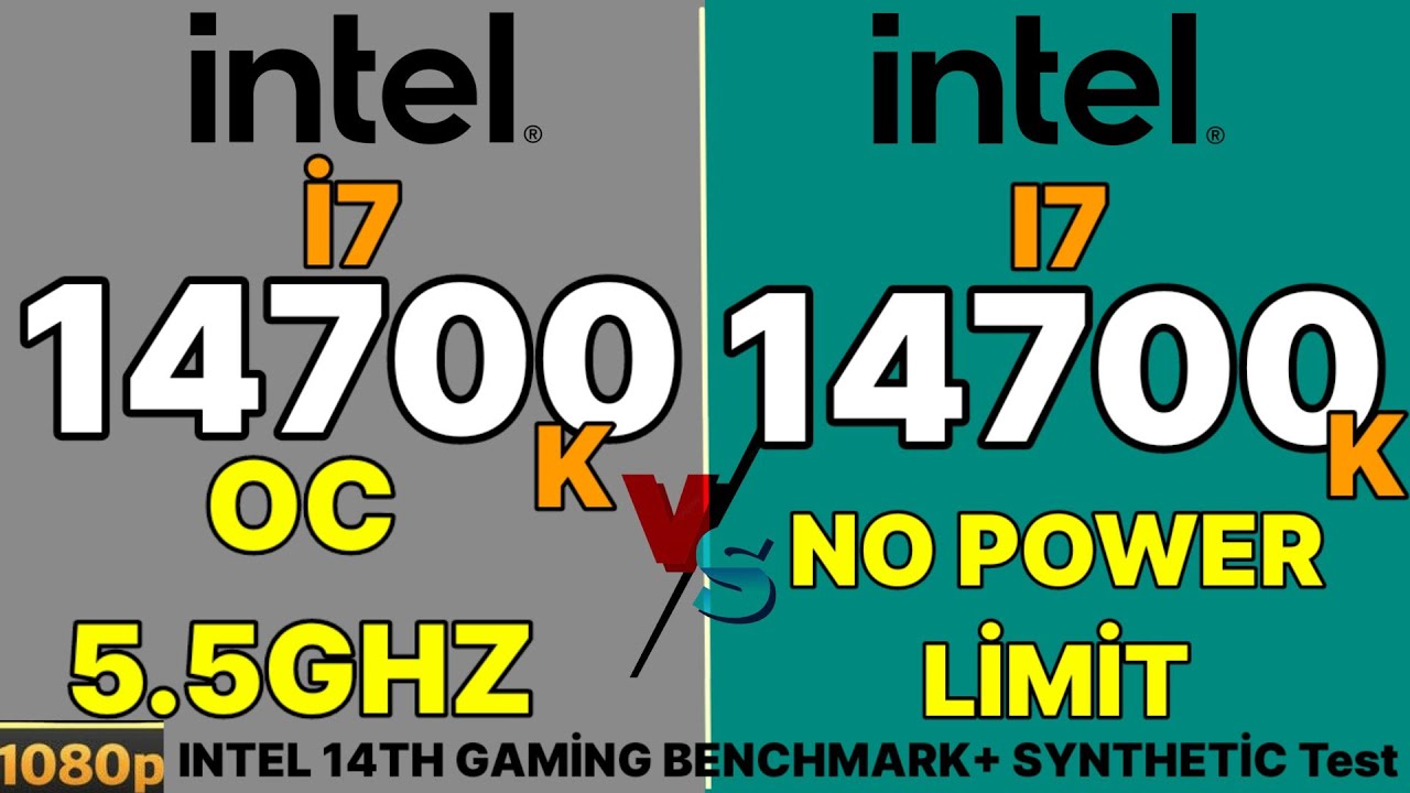 I9 14900K VS I9 13900K VS R7 7800X3D VS I7 14700K OC VS STOCK VS NO POWER LİMİT Intel 14th overclock