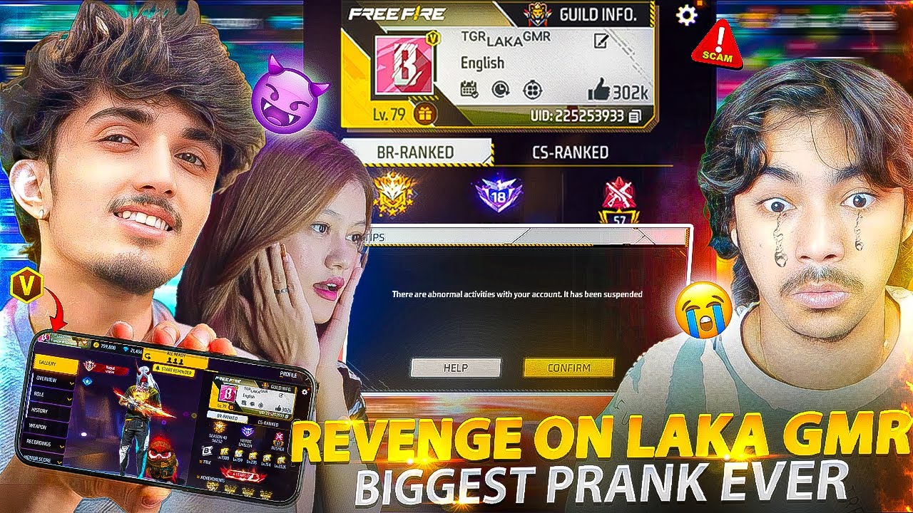 Took Revenge On @LakaGamingz  😉 with @KUSUMYT  😘 Prank Gone Successful 🔥