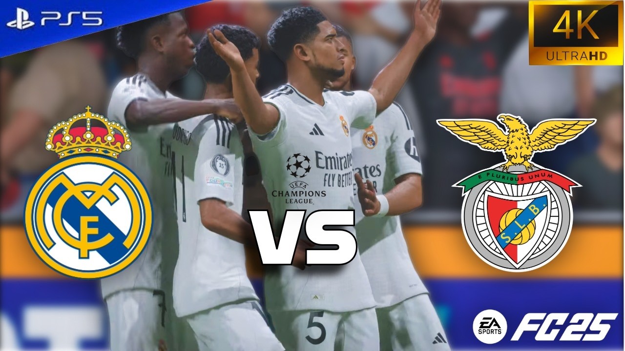 Real Madrid vs SL Benfica - UCL Play-Offs Leg 2 | FC25 | PS5 | 4K