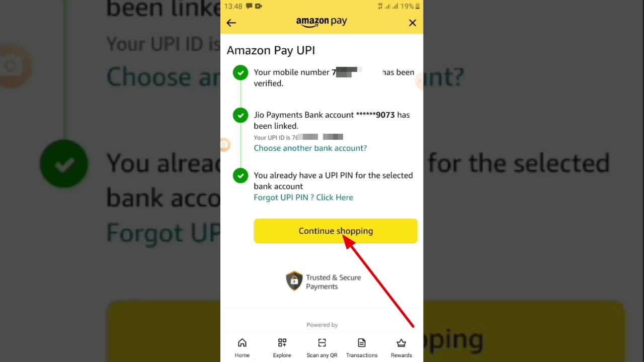 How To Create Amazon Pay UPI id | Amazon pay upi id | #youtubeshorts |  #shorts