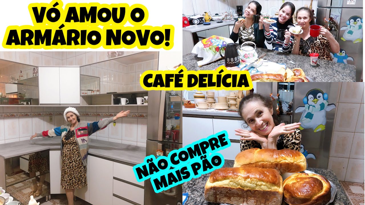 VLOGÃO: VÓ FEZ PÃO CASEIRO | GINÁSTICA | ORGANIZOU DECOROU ARMÁRIO +TOUR