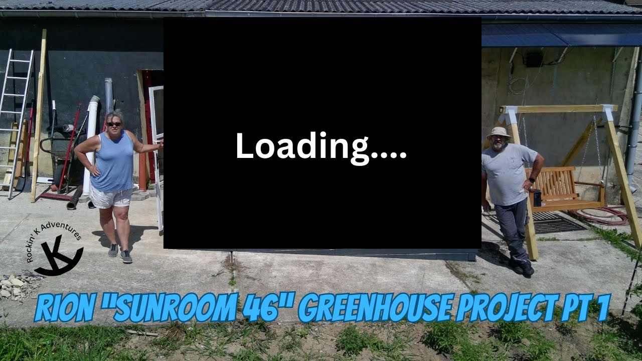 Rion Sunroom 46 Greenhouse surprise project Pt 1/2 | Americans Homesteading on old German Farm | DIY
