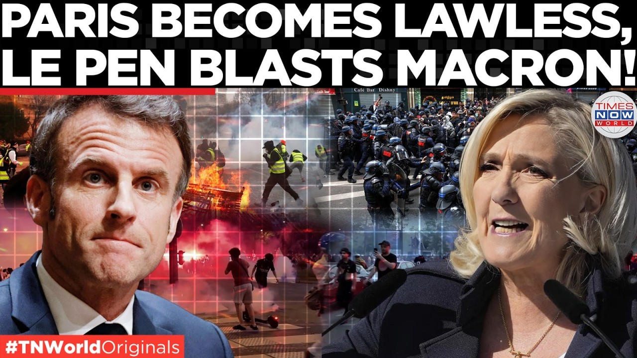 MACRON UNDER FIRE! Le Pen Slams French Government After 400+ Arrests as PSG Win Sparks Paris Riots!