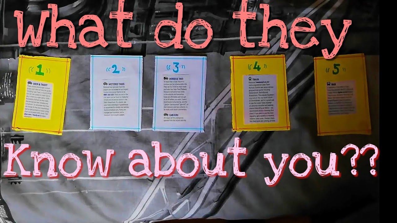PICK A CARD //WHAT DO THEY KNOW ABOUT ME// CARTOMANCY TAROT
