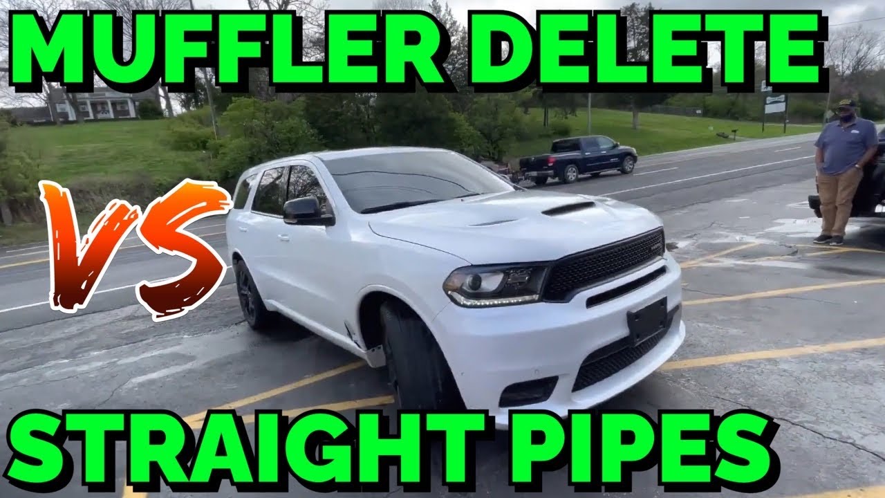 Dodge Durango R/T 5.7L HEMI: MUFFLER DELETE Vs STRAIGHT PIPES!