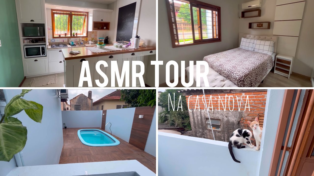 ASMR: TOUR PELA MINHA CASA NOVA 🏠✨
