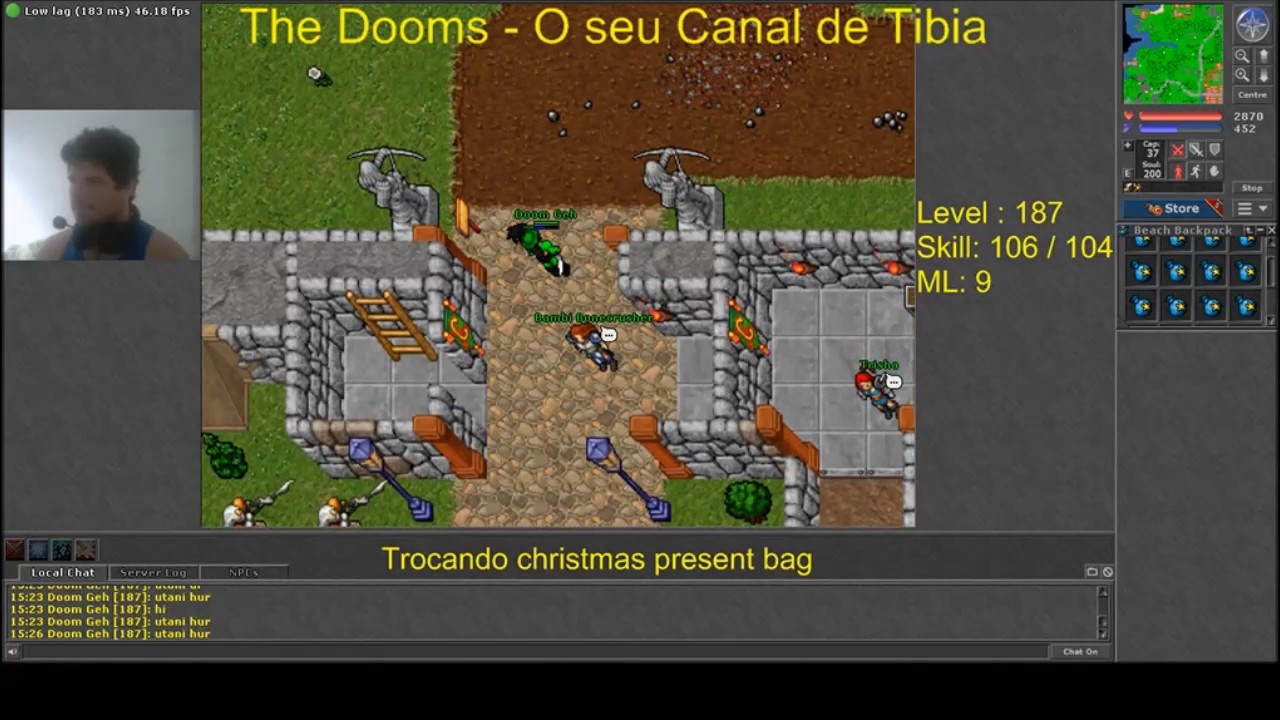 Tibia - Entregando Christmas Present Bag - Ferumbras' Teddy Santa