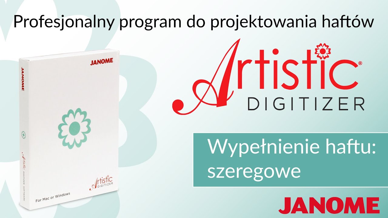 Jak korzystać z wypełnienia szeregowego w programie Janome Artistic Digitizer - opis właściwości