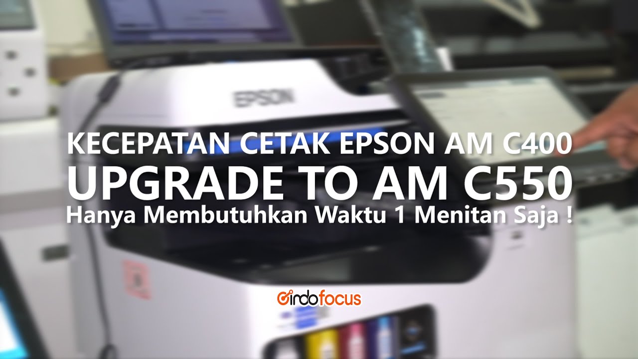 Kecepatan Cetak Hanya Butuh Waktu 1 Menitan !! EPSON AM C400 Upgrade Ke AM C550 #video #technology