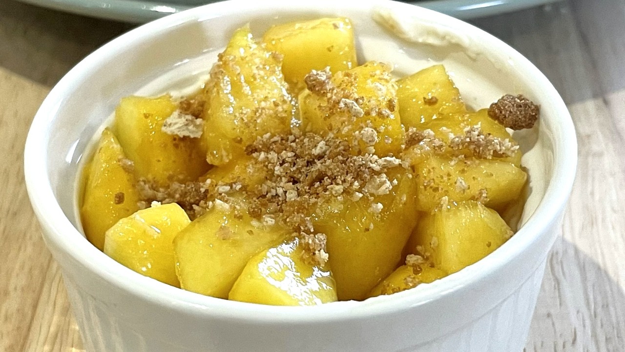 No Bake Peach Dessert
