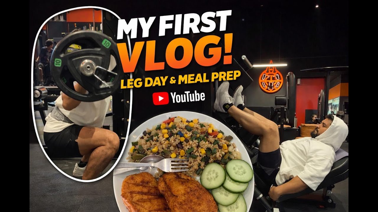 My First Vlog – Daily Life & Goals l Gym Leg Day & Diet Prep | Fitness Lifestyle Vlog