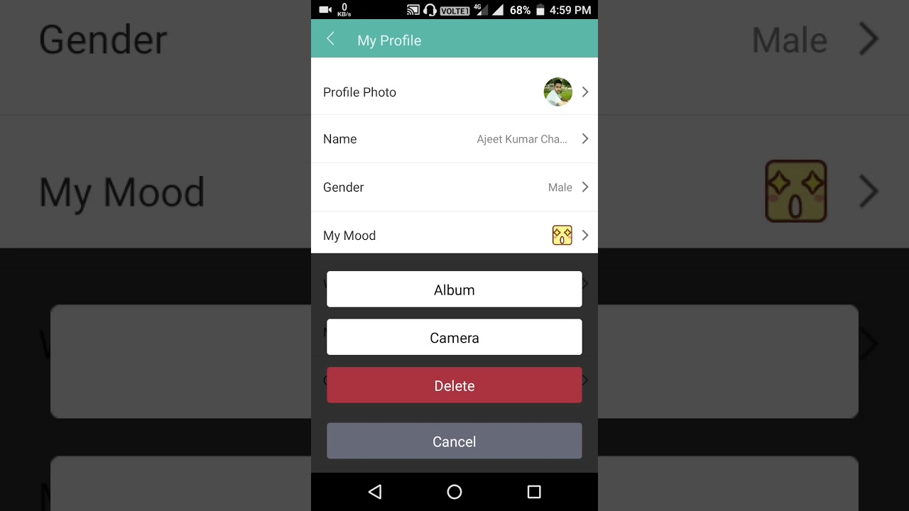 how to add or change profile image on jio chat very easily